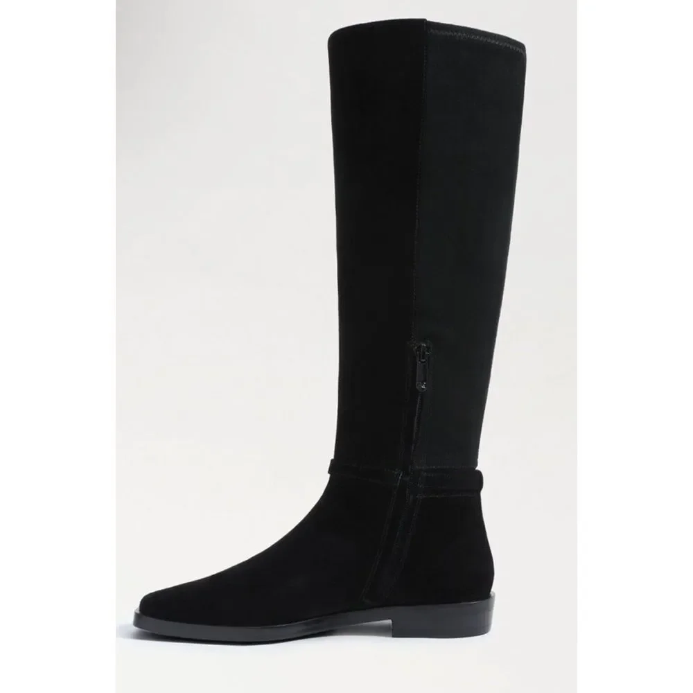 Sam Edelman Clive Embellished Riding Boot Black Women's Size 10.5‎